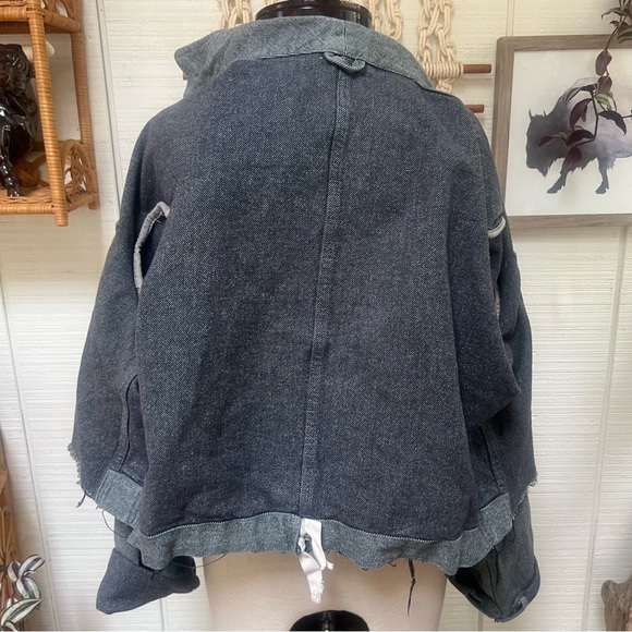 Up cycled selvedge denim cropped jacket - Picture 13 of 15